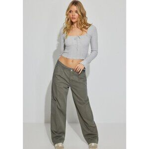 Garage Willow Slouchy Carpenter Pant In Sage Green Size XS